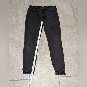 Letter To Juliet (LTJ) Verona Black Frayed Hem Women's Jeans